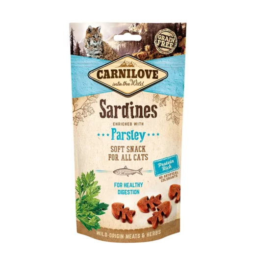 Carnilove® Cat Snack Soft Sardines enriched with Parsley