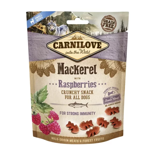 Carnilove Snack Fresh & Crunchy Mackerel with Raspberries