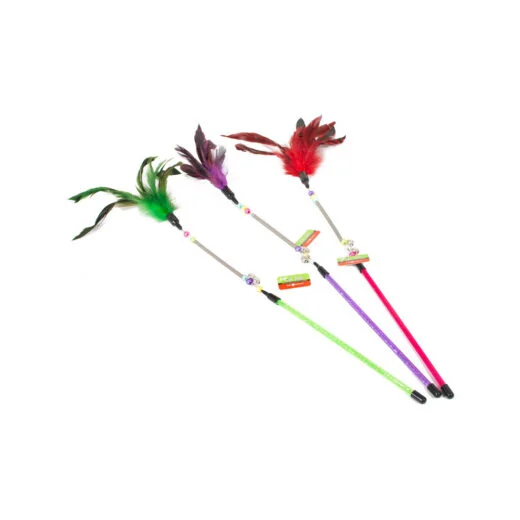 Ραβδί Γάτας με ελατήριο και φτερό