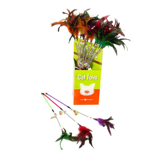 Ραβδί Γάτας με ελατήριο και φτερό 22