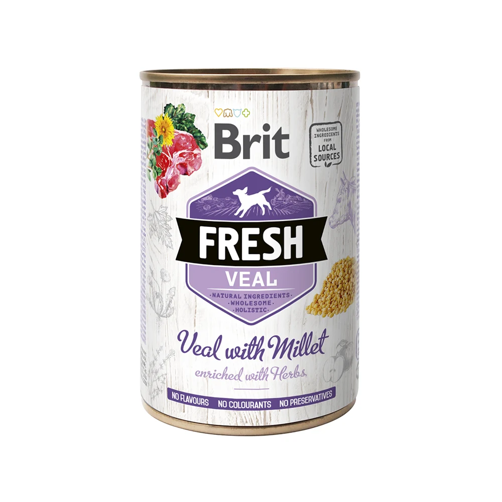 Brit Fresh Dog Veal With Millet