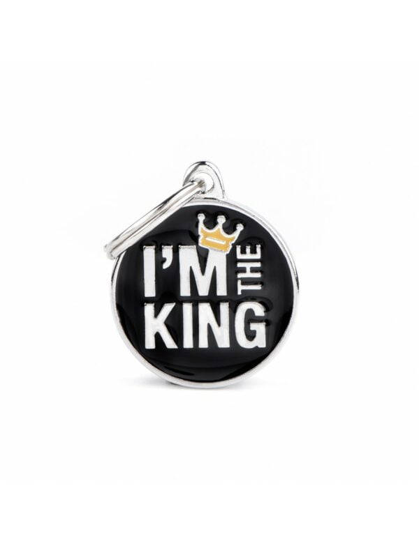 MyFamily Ταυτότητα Charms I'm the king Μαύρο