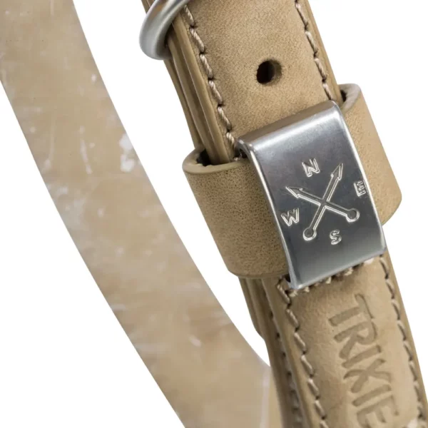 trixie be nordic Leather Collar sand-3
