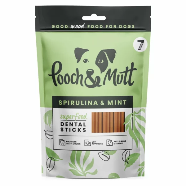 Pooch & Mutt Dental Sticks Superfood Spirulina & Mint