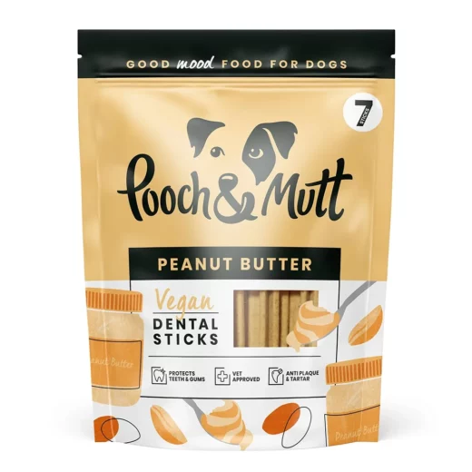 Pooch & Mutt Vegan Peanut Butter Dental Sticks